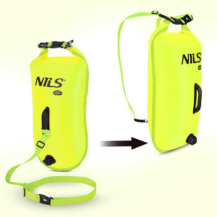Swimming Safety Buoy With 28L Dry Bag, Backpack