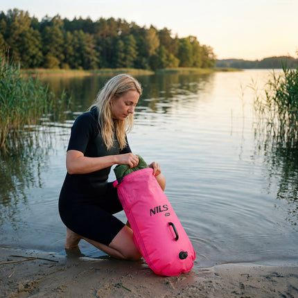 Swimming Safety Buoy With 28L Dry Bag, Backpack