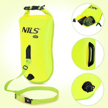 Swimming Safety Buoy With 28L Dry Bag, Backpack