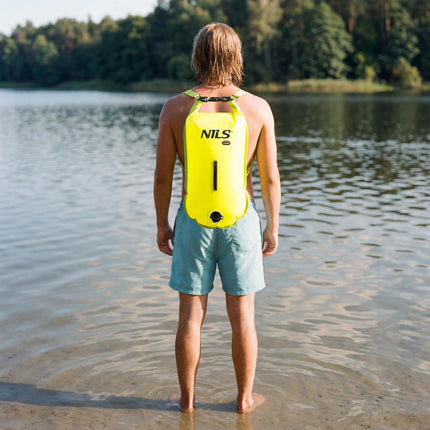 Swimming Safety Buoy With 28L Dry Bag, Backpack