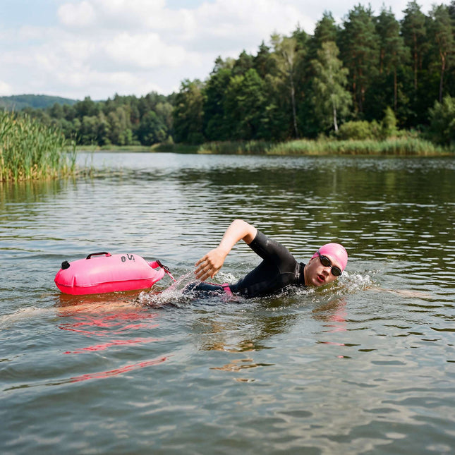 Plavecká bezpečnostní bóje s 28L vodotěsným vakem, batoh