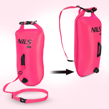 Swimming Safety Buoy With 28L Dry Bag, Backpack
