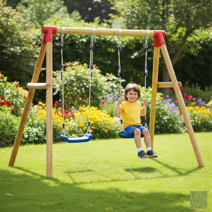 Swing Bracket for Round Wooden Posts, Steel, Weatherproof