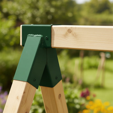 Schaukelrahmenverbinder, Stahl, wetterfest, 90x90 mm
