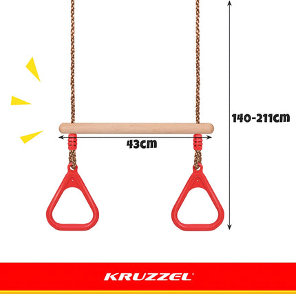 Balançoire - trapèze Kruzzel 25383