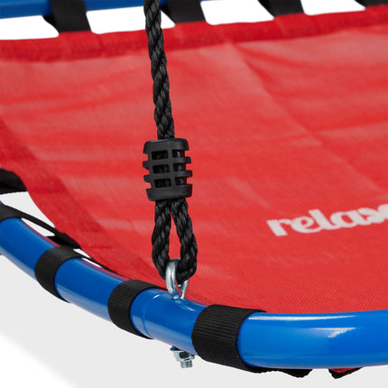 Swing with square nest in red