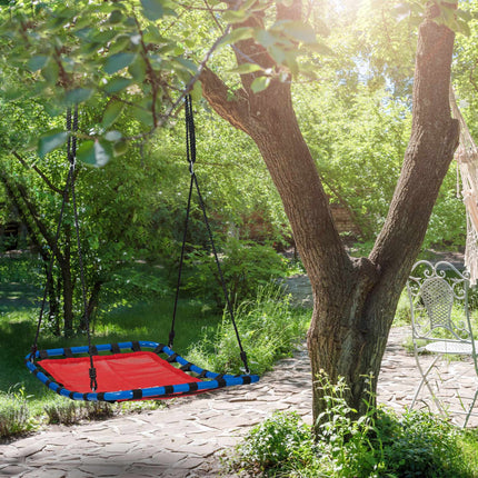 Swing with square nest in red
