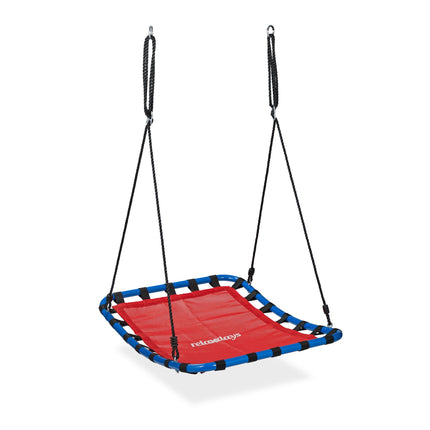 Swing with square nest in red