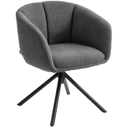 Drehbarer Sessel, bequemer Sitz, Dunkelgrau, 120 kg Tragkraft