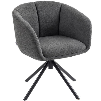 Drehbarer Sessel, bequemer Sitz, Dunkelgrau, 120 kg Tragkraft