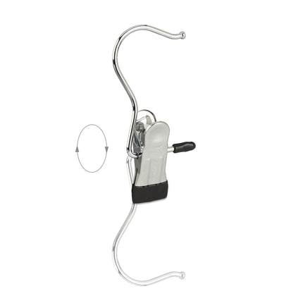 Swivel Boot Hangers Set of 20 Single Metal Clip Coat Hangers