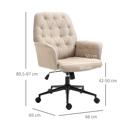 Ergonomic swivel office chair, height adjustable foam