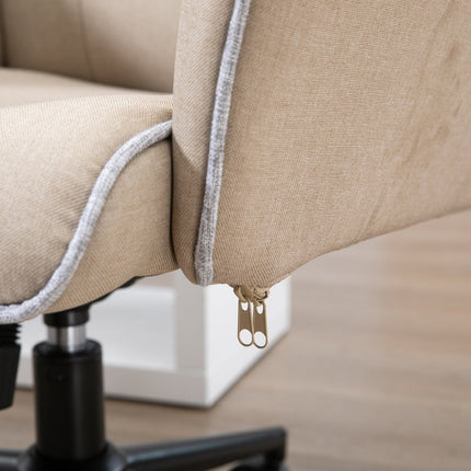 Ergonomic swivel office chair, height adjustable foam