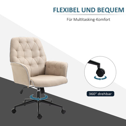 Ergonomic swivel office chair, height adjustable foam