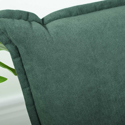 Swivel Floor Chair with Adjustable Backrest – Green Velvet