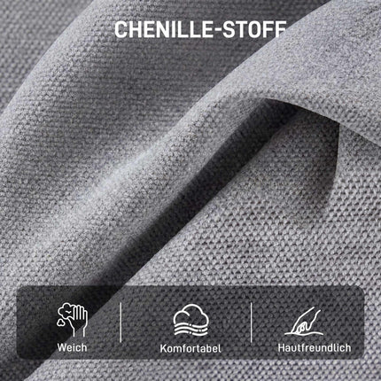 Drehbarer Loungesessel, Chenille-Stoff, 70 cm Sitzfläche