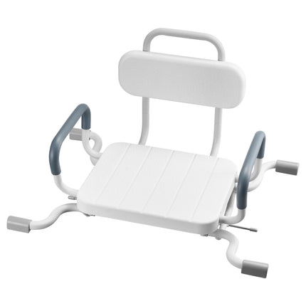 Swivel Shower Transfer Bench With Arms and Back, 220 lb