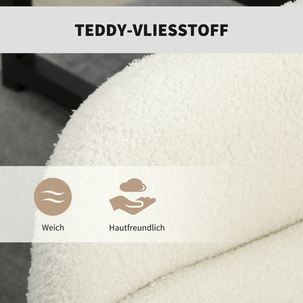 Drehbarer Bürostuhl, Fleece-Stoff, Höhenverstellbar