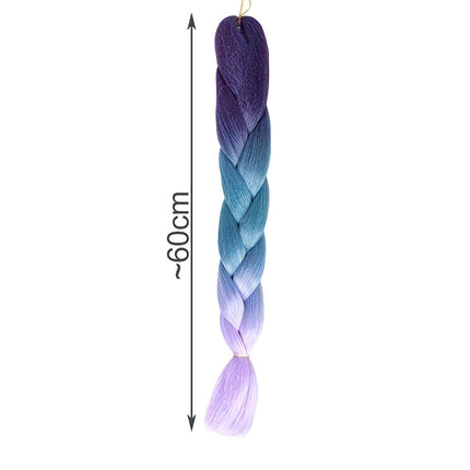 Kunsthaarzöpfe Ombre Blau/Fio W10342 