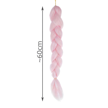 Synthetic hair braids - pink