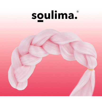 Synthetic hair braids - pink