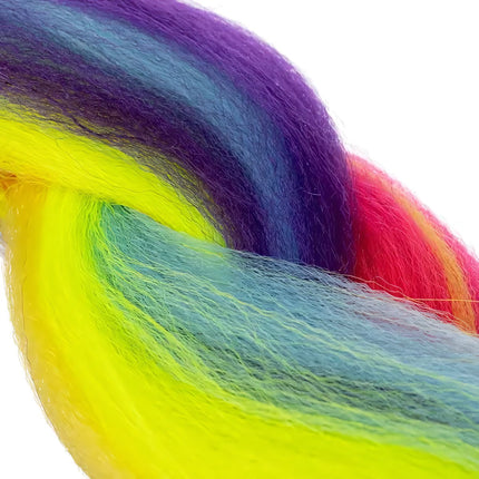 Tresses arc-en-ciel en cheveux synthétiques Soulima 23571