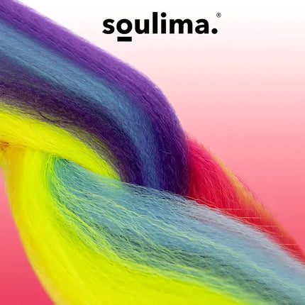 Tresses arc-en-ciel en cheveux synthétiques Soulima 23571