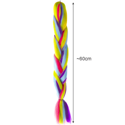 Tresses arc-en-ciel en cheveux synthétiques Soulima 23571