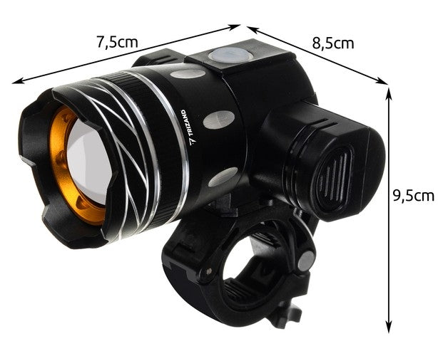 T6 USB Fahrradlicht + Rücklicht