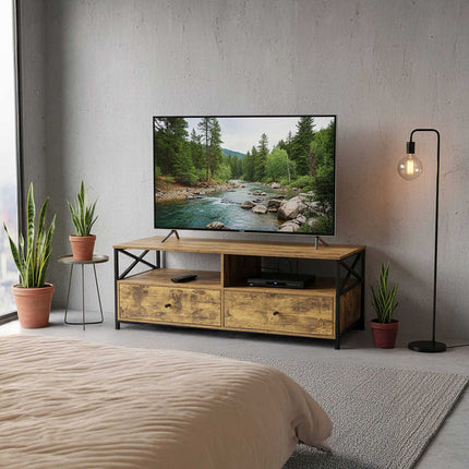 TV Cabinet with Drawers for TVs Up to 55 Inches
