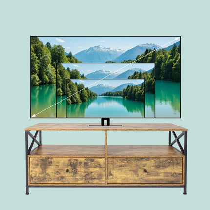 TV Cabinet with Drawers for TVs Up to 55 Inches