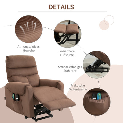 Elektrischer Sessel mit Massage, Heizung und Fernbedienung
