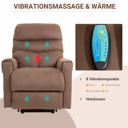 Elektrischer Sessel mit Massage, Heizung und Fernbedienung