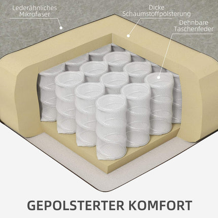 Schaukelstuhl mit Getränkehalter, braun