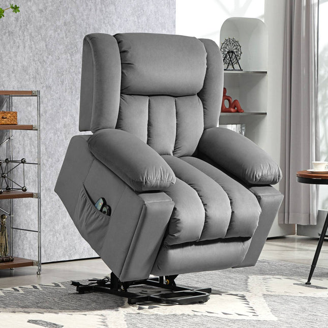 Elektrischer Sessel mit Massagefunktion, Heizung und USB-Anschlüssen