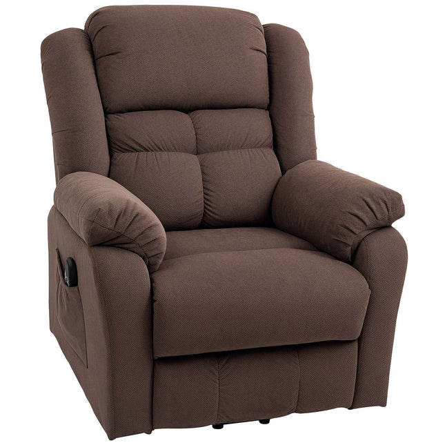 Elektrischer Relax TV-Sessel mit Massage & Heizung - dunkelbraun