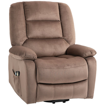 Electric recliner with stand-up assistance, massage and heating