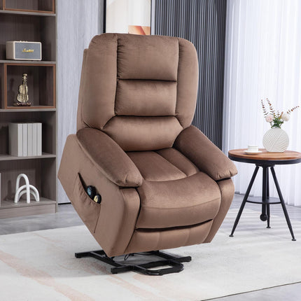 Electric recliner with stand-up assistance, massage and heating