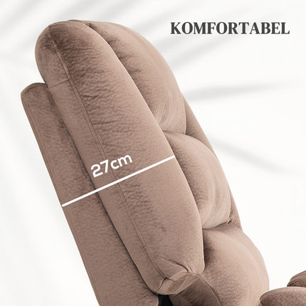 Electric recliner with stand-up assistance, massage and heating