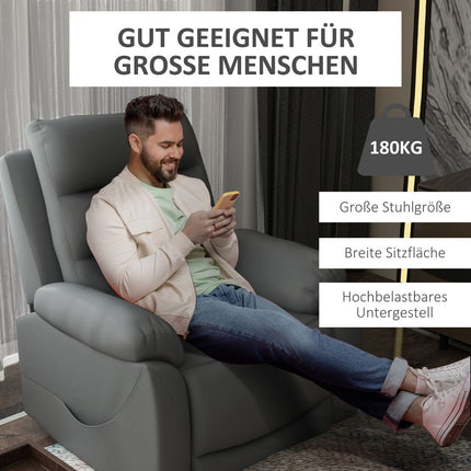 Electric recliner with stand-up assist, 180 kg capacity