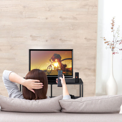 TV-Unterschrank aus MDF in Schwarz