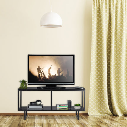 TV-Unterschrank aus MDF in Schwarz