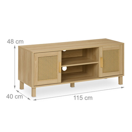 TV stand in rattan design