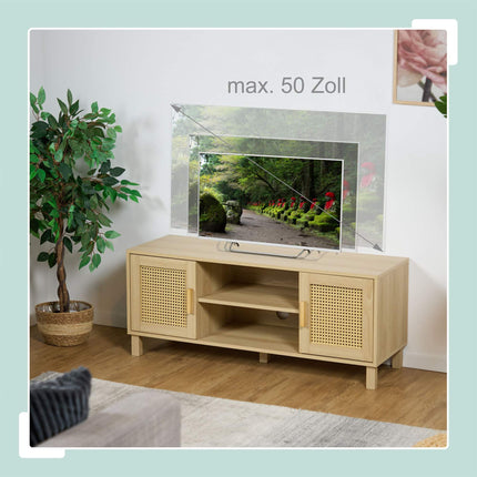 TV stand in rattan design