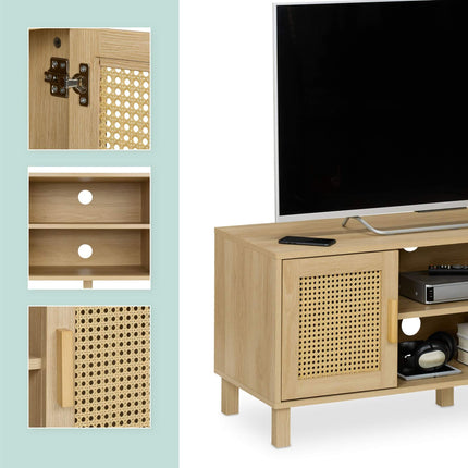TV stand in rattan design