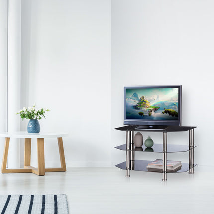 TV table Black Glass