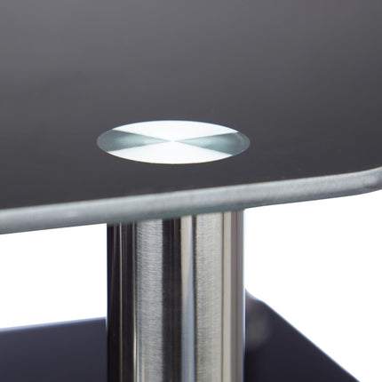 TV table Black Glass