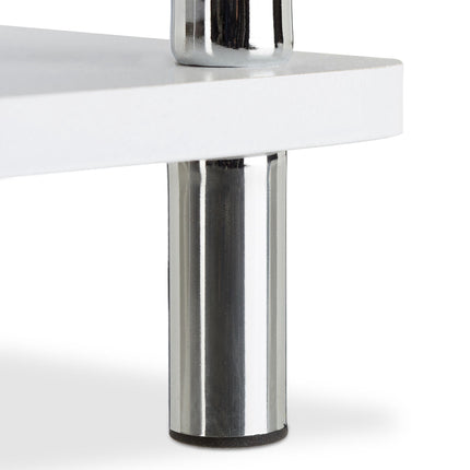 TV table white with wheels