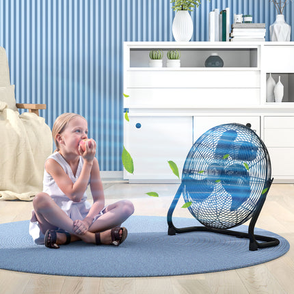 Elektrický stolní ventilátor, 3 rychlosti a naklápění 120°, černá