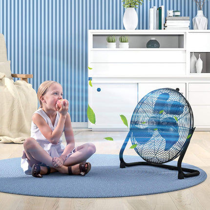 Elektrický stolní ventilátor, 3 rychlosti a naklápění 120°, černá